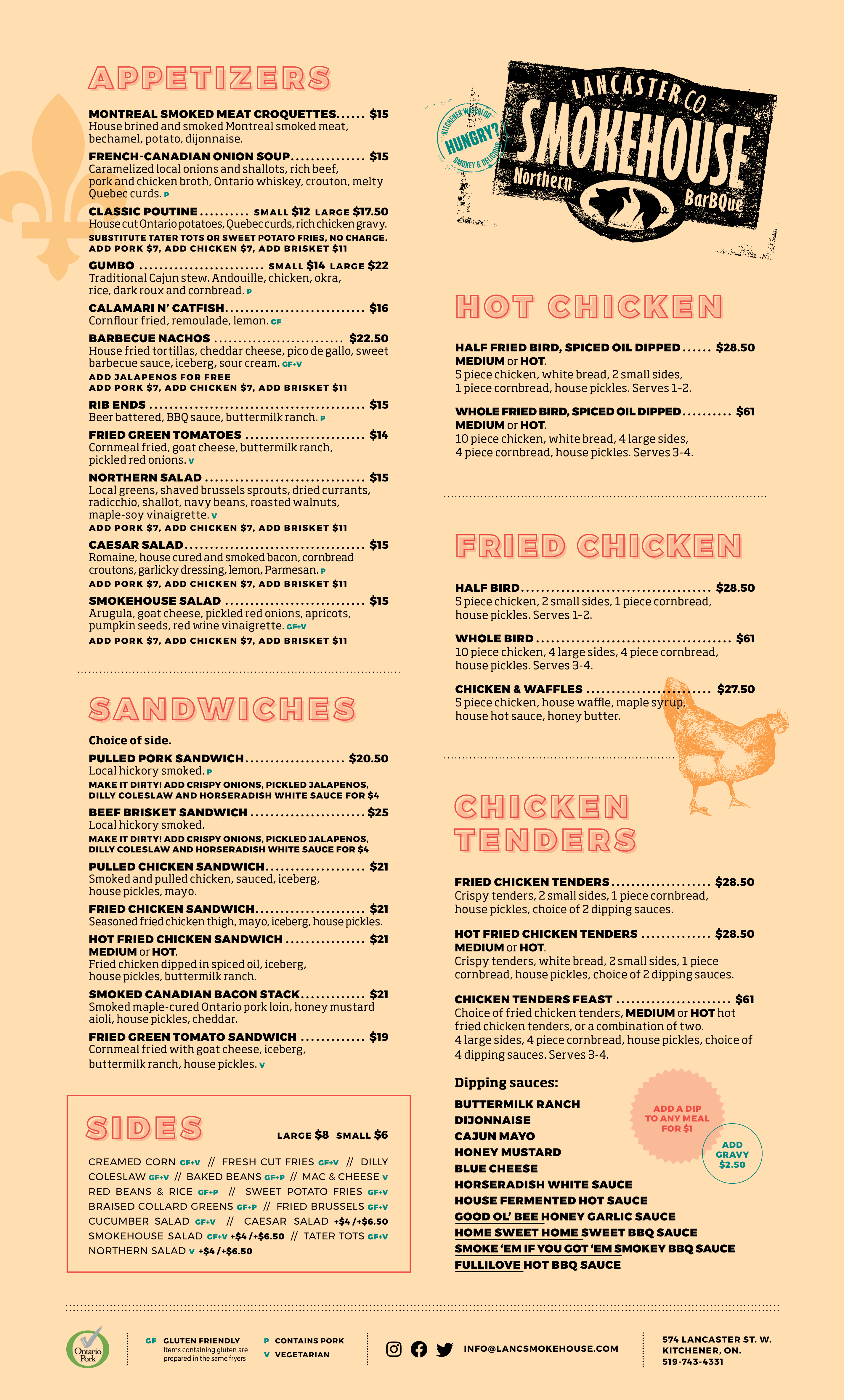 Curbside Menu